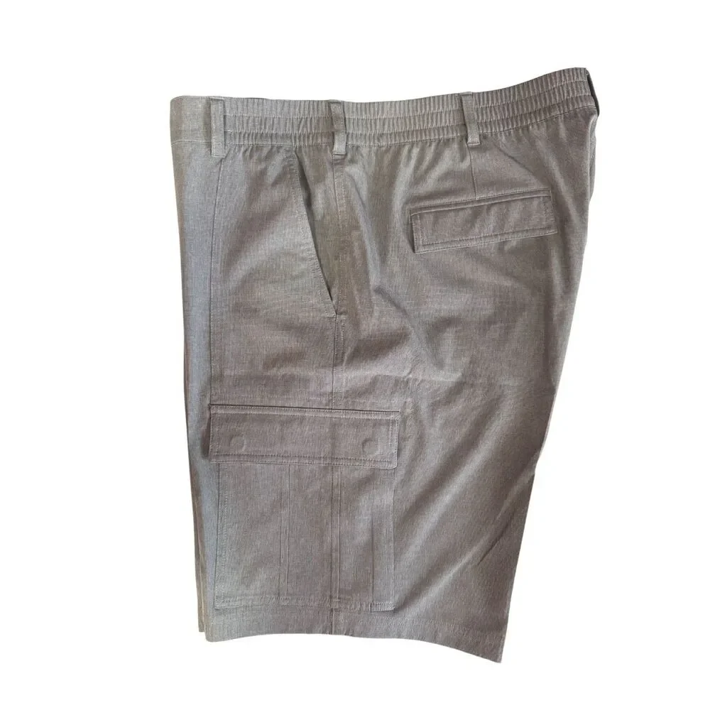 Roundtree & Yorkie Performance Gray Cargo Shorts -Size 42